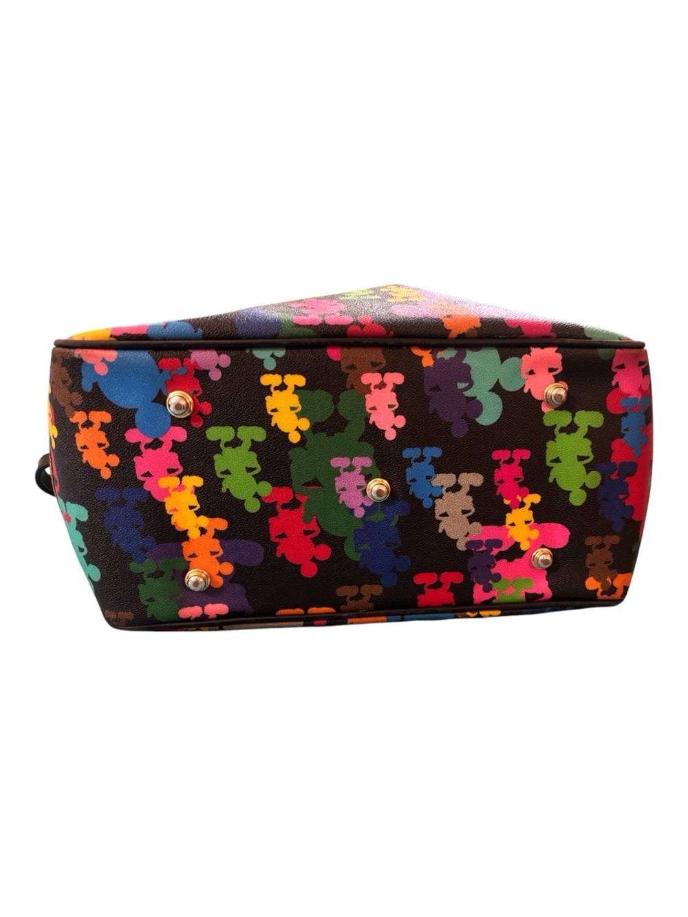 Dooney & Bourke Disney Parks Black Multicolor Mickey Silhouette Tote - Picture 7 of 16